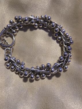 Vintage Silpada Silver925  Beaded Cluster Bracelet